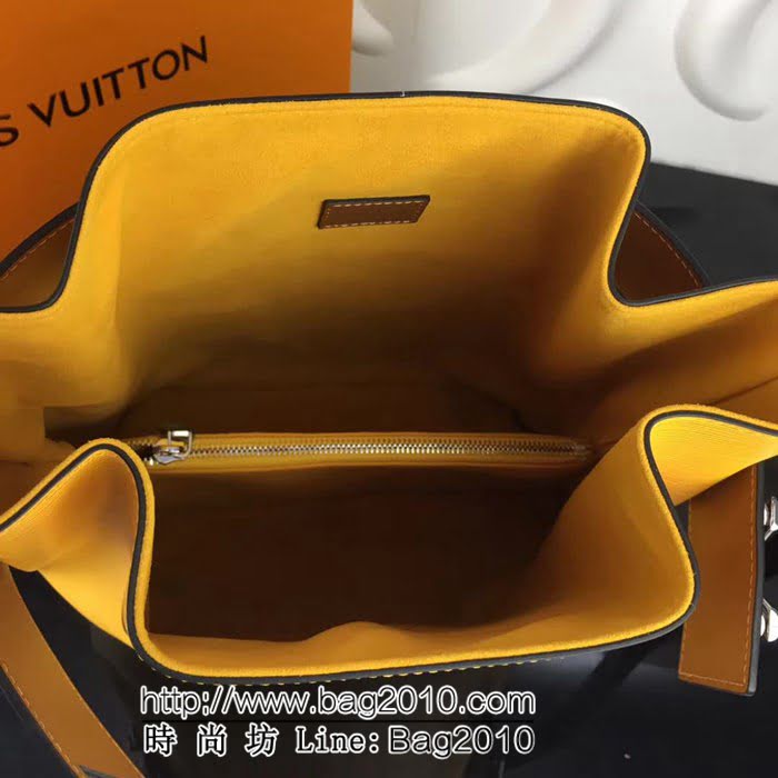 路易威登LV頂級原單M55188 檸檬黃 2019早春新款水波紋牛皮水桶包Noé系列 YDH1522
